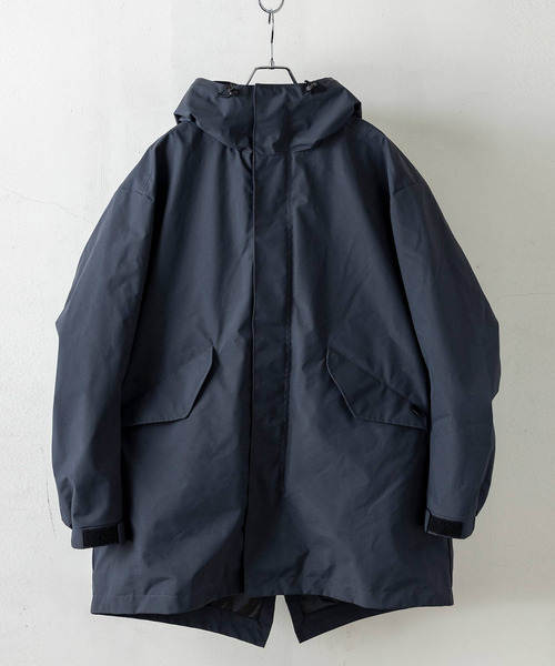 +phenix（プラスフェニックス）の「+phenix(プラスフェニックス)MODS DOWN COAT モッズダウンコート / プロダクト by GORE TEX LABS（モッズコート・メンズ・チャコール/カーキ/ブラック・L/M）」の12枚目の写真