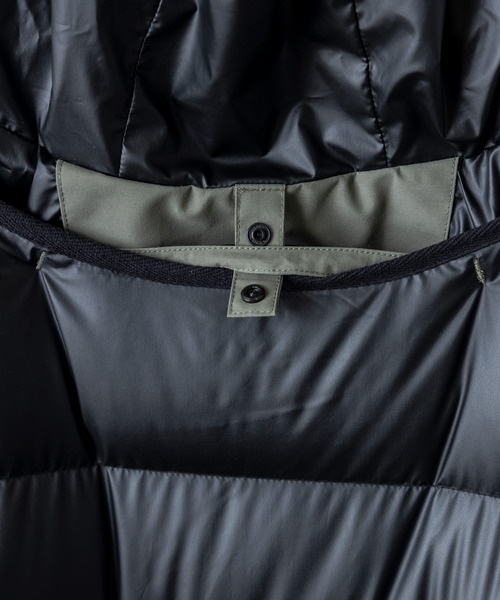 +phenix（プラスフェニックス）の「+phenix(プラスフェニックス)MODS DOWN COAT モッズダウンコート / プロダクト by GORE TEX LABS（モッズコート・メンズ・チャコール/カーキ/ブラック・L/M）」の17枚目の写真