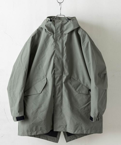 +phenix（プラスフェニックス）の「+phenix(プラスフェニックス)MODS DOWN COAT モッズダウンコート / プロダクト by GORE TEX LABS（モッズコート・メンズ・チャコール/カーキ/ブラック・L/M）」の21枚目の写真