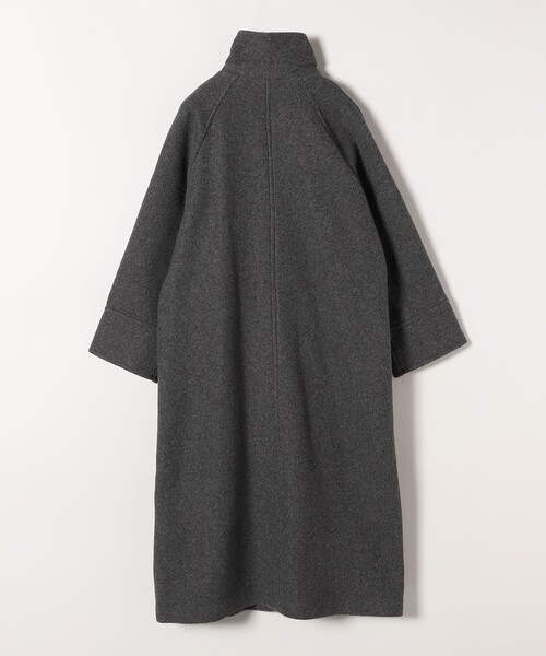 SHIPS any： スタンド & ダブル カラー ロングコート セール】 SHIPS any: スタンド & ダブル カラー ロング コート