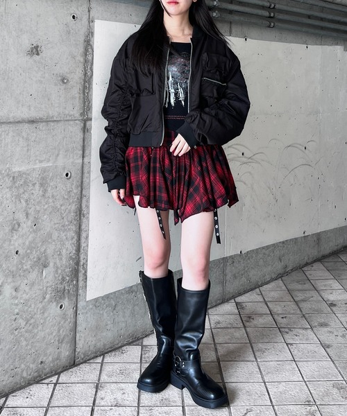 Figments（フィグメンツ）の「マルチポケットボンバージャケット（ブルゾン・レディース・ブラック・FREE）」の17枚目の写真