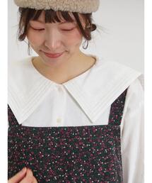 Samansa Mos2 | ピンタックビック襟ブラウス(シャツ/ブラウス)