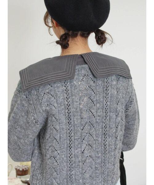 Samansa Mos2（サマンサ モスモス）の「ピンタックビック襟ブラウス（シャツ/ブラウス・レディース・チャコールグレー/ブラウン/オフホワイト・F）」の22枚目の写真