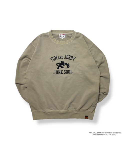 Tom&Jerry(トムアンドジェリー)の「JUNKSOUL/TOM&JERRY(トム&ジェリー) MUSIC トレーナー (M4)(Tシャツ/カットソー・メンズ・ネイビー/ベージュ・X-LARGE/LARGE/MEDIUM)」の3枚目の写真
