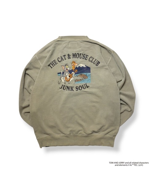 Tom&Jerry(トムアンドジェリー)の「JUNKSOUL/TOM&JERRY(トム&ジェリー) MUSIC トレーナー (M4)(Tシャツ/カットソー・メンズ・ネイビー/ベージュ・X-LARGE/LARGE/MEDIUM)」の4枚目の写真