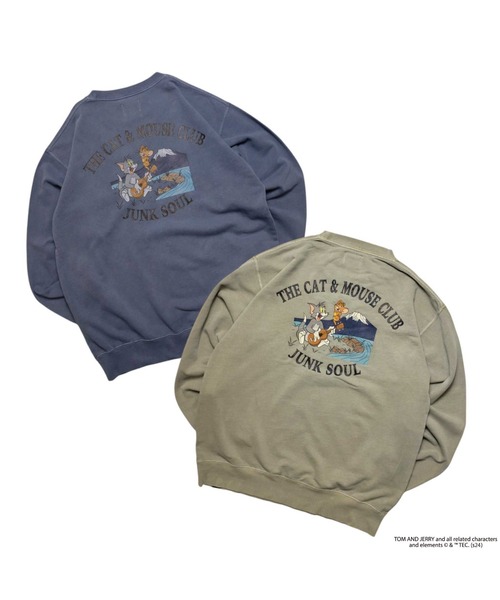 Tom&Jerry(トムアンドジェリー)の「JUNKSOUL/TOM&JERRY(トム&ジェリー) MUSIC トレーナー (M4)(Tシャツ/カットソー・メンズ・ネイビー/ベージュ・X-LARGE/LARGE/MEDIUM)」の9枚目の写真