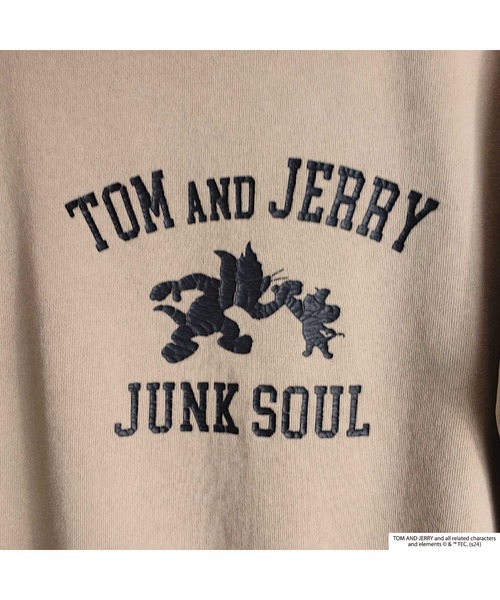 Tom&Jerry(トムアンドジェリー)の「JUNKSOUL/TOM&JERRY(トム&ジェリー) MUSIC トレーナー (M4)(Tシャツ/カットソー・メンズ・ネイビー/ベージュ・X-LARGE/LARGE/MEDIUM)」の10枚目の写真