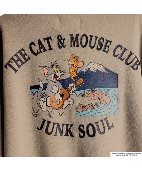Tom&Jerry(トムアンドジェリー)の「JUNKSOUL/TOM&JERRY(トム&ジェリー) MUSIC トレーナー (M4)(Tシャツ/カットソー・メンズ・ネイビー/ベージュ・X-LARGE/LARGE/MEDIUM)」の11枚目の写真