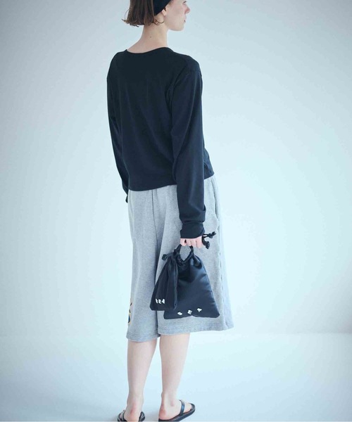 SEA（シー）の「ベアフライス サーディンボタンカーディガン（カーディガン/ボレロ・レディース・チャコールグレー/ブラック/ホワイト/レッド・ONE SIZE）」の9枚目の写真