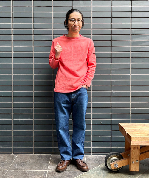 OMNIGOD mens / オムニゴッド] 天竺 ボートネックチューブシャツ