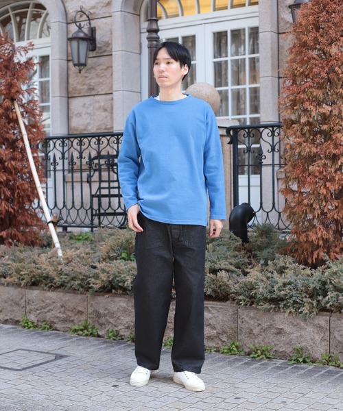 OMNIGOD mens / オムニゴッド] 天竺 ボートネックチューブシャツ