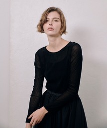 allureville | シアーストライプロンT(Tシャツ/カットソー)