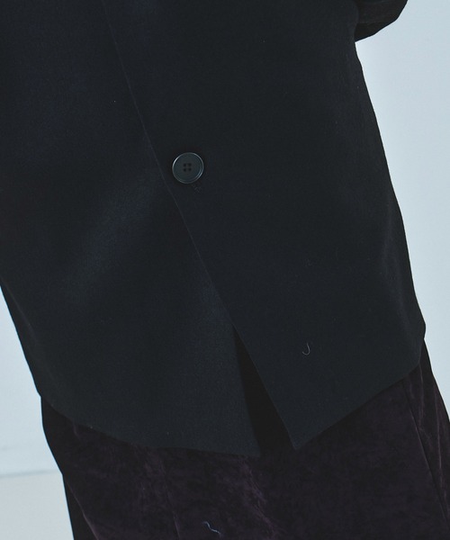 UNITED TOKYO（ユナイテッドトウキョウ）の「【残りわずか！】ラペルポイントテーラードジャケット｜春服（テーラードジャケット・レディース・カーキ/ブラック・FREE）」の10枚目の写真