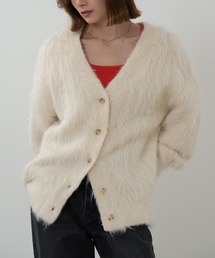 SENEE | shaggy knit cardigan（シャギーニットカーディガン）(カーディガン/ボレロ)