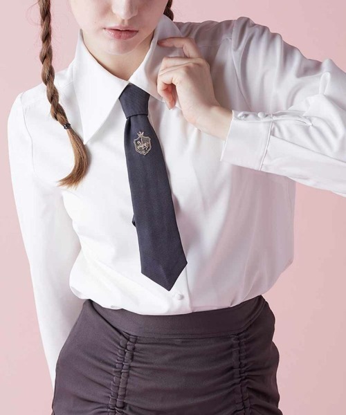 ネクタイ付きビッグカラーシャツ（シャツ/ブラウス）｜F i.n.t（フィント） 7,656円