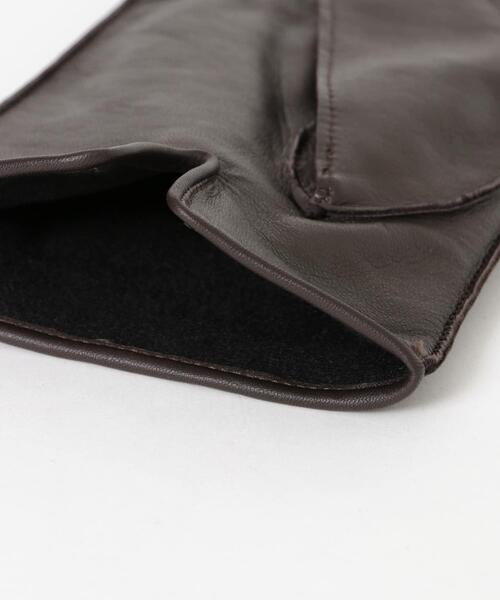 URBAN RESEARCH（アーバンリサーチ）の「レザーゲージヌイグローブ（手袋・メンズ・ブラック/ブラウン・FREE）」の4枚目の写真