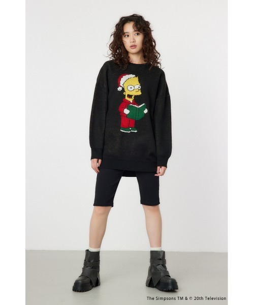 RODEO CROWNS WIDE BOWL(ロデオクラウンズワイドボウル)の「(THE SIMPSONS)チュニックニットワンピース(ワンピース・レディース・ブラック・FREE)」の5枚目の写真