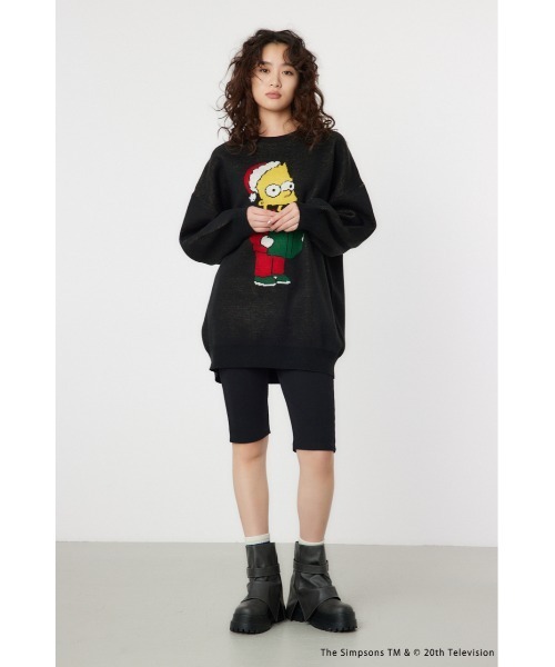 RODEO CROWNS WIDE BOWL(ロデオクラウンズワイドボウル)の「(THE SIMPSONS)チュニックニットワンピース(ワンピース・レディース・ブラック・FREE)」の6枚目の写真