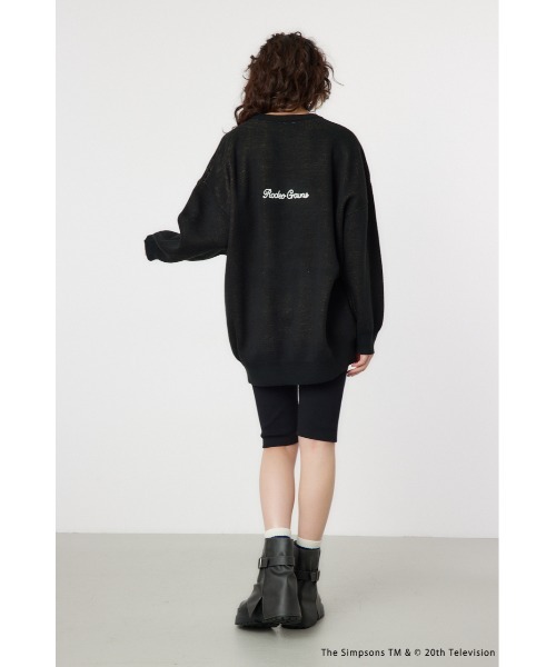 RODEO CROWNS WIDE BOWL(ロデオクラウンズワイドボウル)の「(THE SIMPSONS)チュニックニットワンピース(ワンピース・レディース・ブラック・FREE)」の7枚目の写真