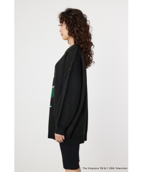 RODEO CROWNS WIDE BOWL(ロデオクラウンズワイドボウル)の「(THE SIMPSONS)チュニックニットワンピース(ワンピース・レディース・ブラック・FREE)」の9枚目の写真