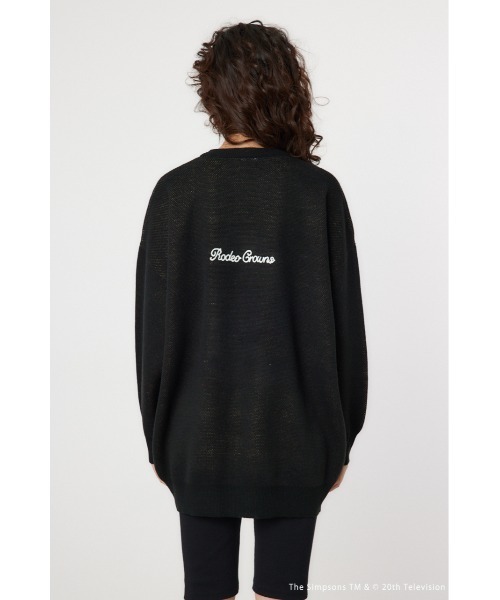 RODEO CROWNS WIDE BOWL(ロデオクラウンズワイドボウル)の「(THE SIMPSONS)チュニックニットワンピース(ワンピース・レディース・ブラック・FREE)」の10枚目の写真
