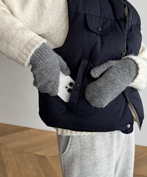 CANAL JEAN | El mar　ウール混ミトン(手袋)