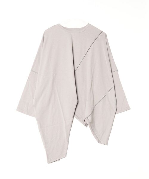 terrace(テラス)の「アシメツギハギドルマンカットソー(Tシャツ/カットソー・レディース・オフホワイト/ブルー/ブラック/グレー・MEDIUM)」の8枚目の写真