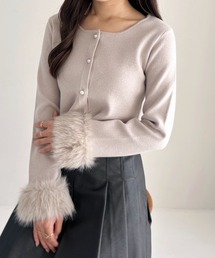 ファースリーブカーディガン  283915