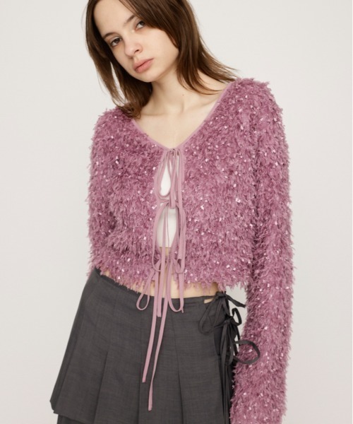 セール】2WAY SHAGGY YARN TOPS ツーウェイ シャギー ヤーン