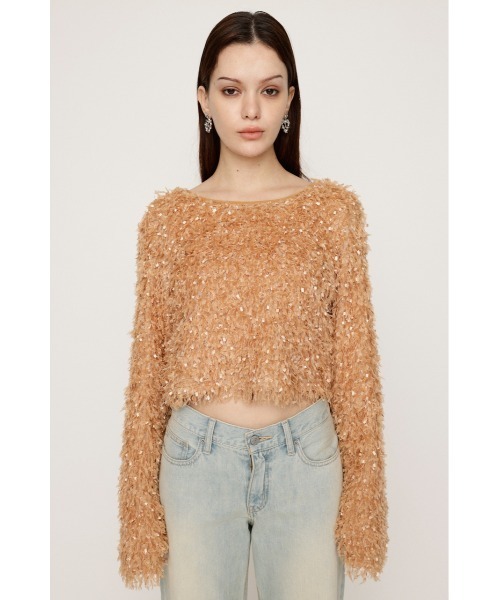 【値下げ】 TOPS YARN SHAGGY セール】2WAY ツーウェイ ヤーン シャギー トップス