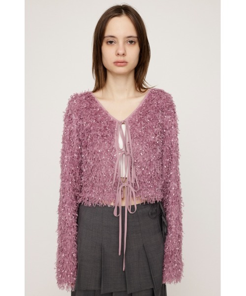 カーディガン 2WAY SHAGGY YARN TOPS ツーウェイ シャギー ヤーン トップス レディース SLY カーディガン 2WAY SHAGGY YARN TOPS ツーウェイ シャギー
