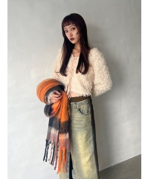 SLY（スライ）の「2WAY SHAGGY YARN TOPS ツーウェイ シャギー