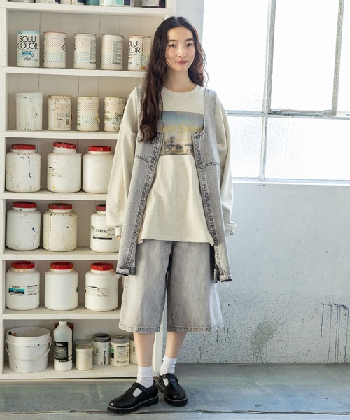 niko and（ニコアンド）の「アソートフォトロングTシャツ（T