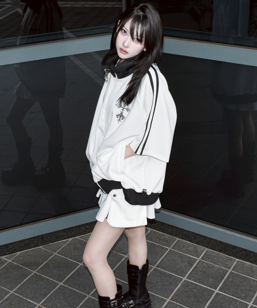 REFLEM ポーチ付きジャージフリルスカート