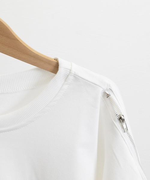 Miniministore(ミニミニストア)の「トレーナー オープンショルダー 無地(Tシャツ/カットソー・レディース・グレー/ホワイト/ブラック・FREE)」の19枚目の写真