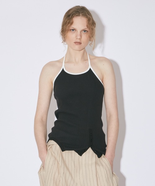 セール】double-end remove needle rib tank top（タンクトップ