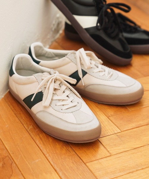 GLOBAL WORK（グローバルワーク）の「エアかるクラシックスニーカー/M/284678（スニーカー・メンズ・ベージュ/ブラック/アイボリー・MEDIUM/LARGE）」の17枚目の写真