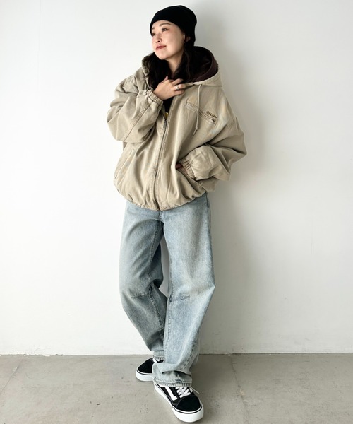 セール】HUF(ハフ)/WHAT A JUNGLE DENIM WORK JACKET/ルーズフィット