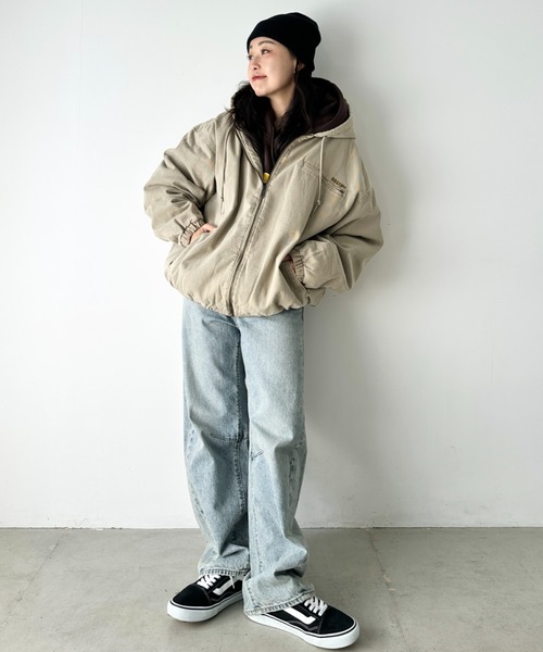 セール】HUF(ハフ)/WHAT A JUNGLE DENIM WORK JACKET/ルーズフィット