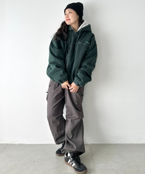 セール】HUF(ハフ)/WHAT A JUNGLE DENIM WORK JACKET/ルーズフィット