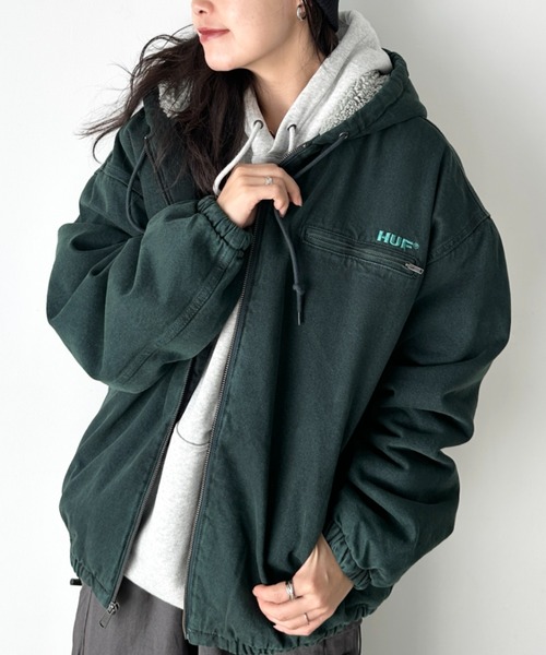 セール】HUF(ハフ)/WHAT A JUNGLE DENIM WORK JACKET/ルーズフィット