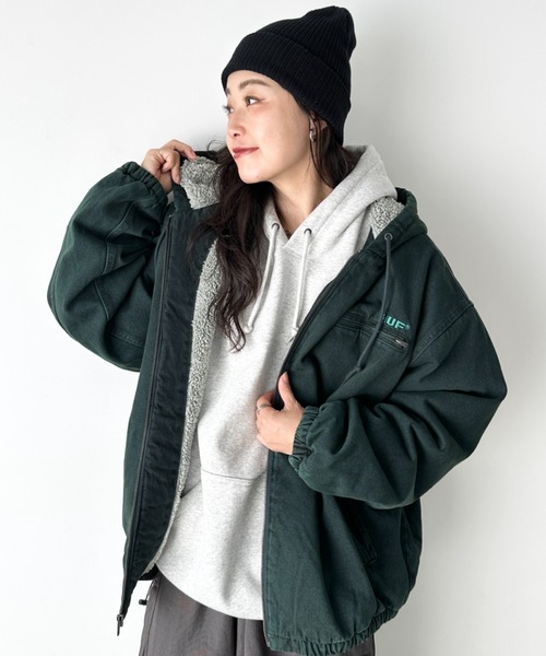 セール】HUF(ハフ)/WHAT A JUNGLE DENIM WORK JACKET/ルーズフィット