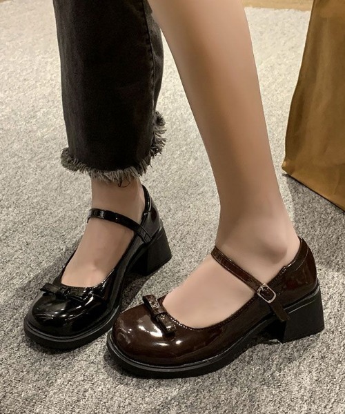 ◆リボンストラップが可愛い◆CHANEL メリージェーン パンプス リボンストラップが可愛い♪】CHANEL メリージェーン パンプス