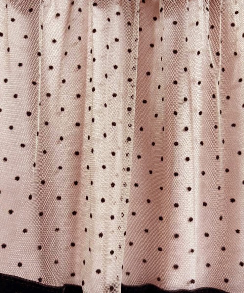 Doux Belle（ドゥーベル）の「ドット柄チュールシアースカート（スカート・レディース・ピンク/ブラック・FREE）」の15枚目の写真