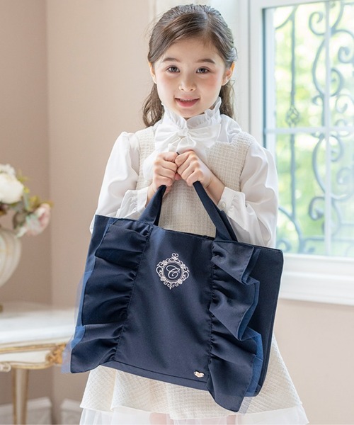 らんさま専用　ブロックチェック　フリル　レッスンバッグ らんさま専用 ブロックチェック フリル レッスンバッグ