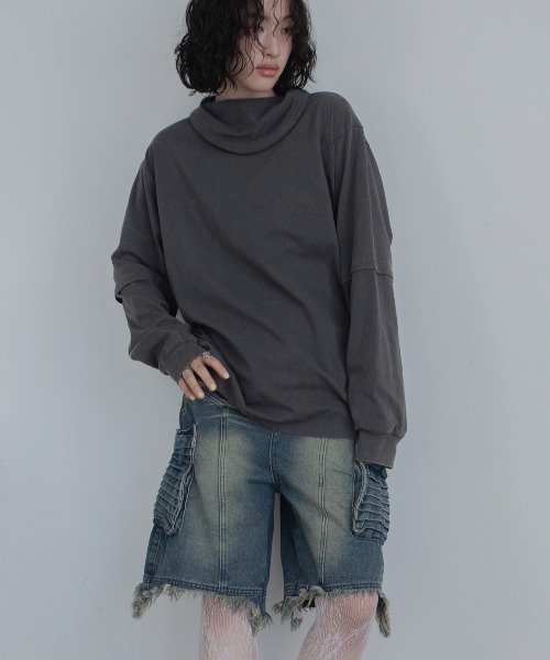 VACANCY(ヴァカンシー)の「ヴィンテージライクハーフデニムパンツ(デニムパンツ・レディース・ブルー・LARGE/MEDIUM)」の7枚目の写真