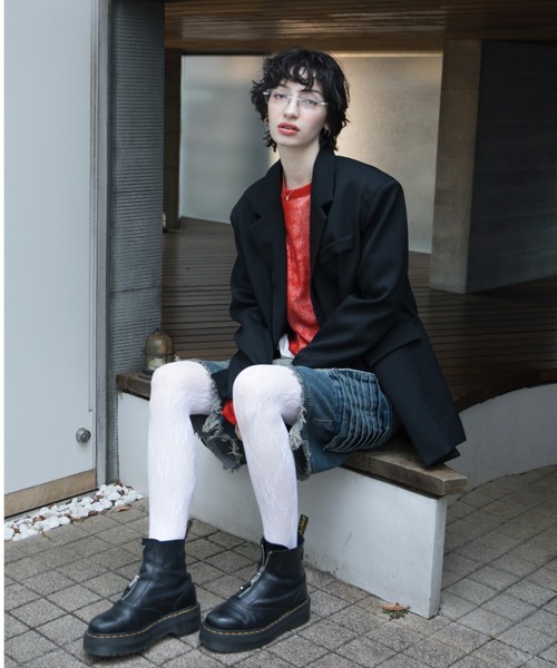 VACANCY(ヴァカンシー)の「ヴィンテージライクハーフデニムパンツ(デニムパンツ・レディース・ブルー・LARGE/MEDIUM)」の8枚目の写真