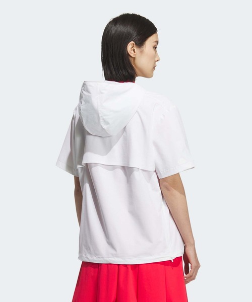 セール】アディゼロ 撥水 ハーフジップ 半袖ウィンドウ【adidas Golf