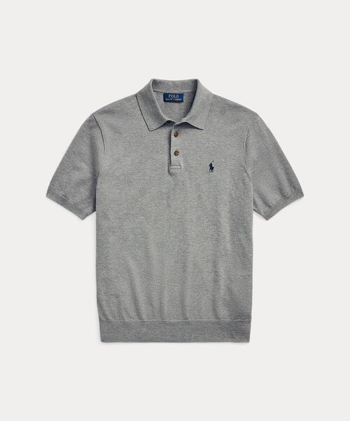 POLO RALPH LAUREN(ポロ ラルフ ローレン)の「コットン ポロカラー セーター(ニット/セーター・メンズ・グレー系・S/M/L/XL/XS)」の7枚目の写真