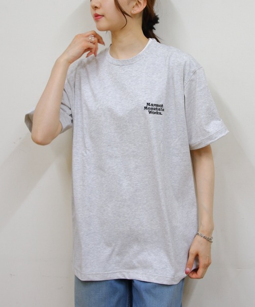MARMOT(マーモット)の「Marmot/マーモット マーモットマウンテンワークス エンブロイダリーTEE MMW Embroidery T-Shirts(Tシャツ/カットソー・レディース・ヘザーグレー/ブラック/ホワイト・S/M/L)」の9枚目の写真